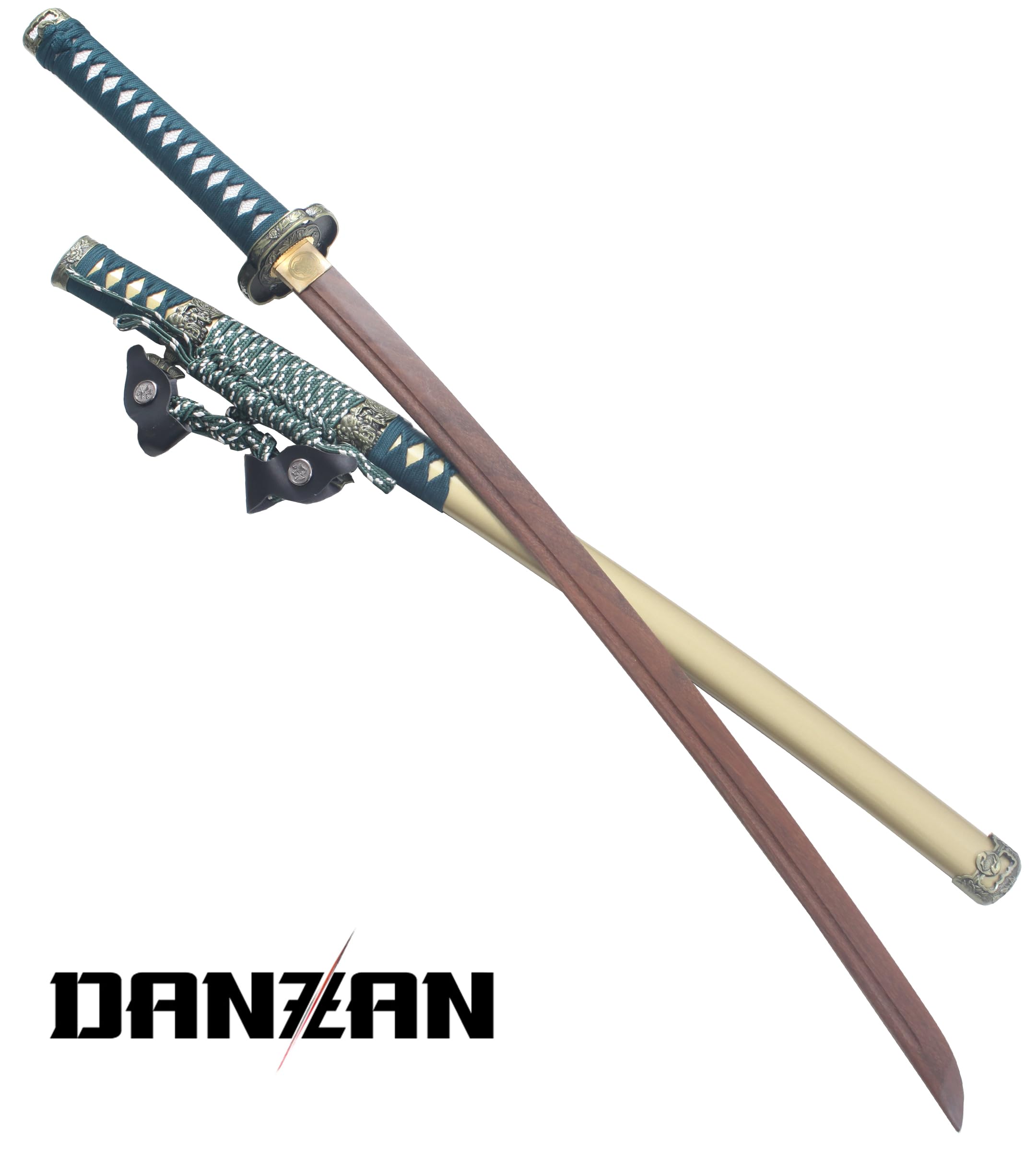 Danzan Katana Japonais en Bois Lame en Bois Sabre Epee Samourai Katana Hana - Lame Bois Wenge - DAN-WD-610-GR