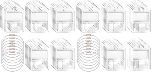 Miniatura 7 de BENECREAT 30 gotas de hilo acrílico con 6 piezas de alambre de acero inoxidable, organizadores de hilo de bordar, tableros de bobinado de hilo con