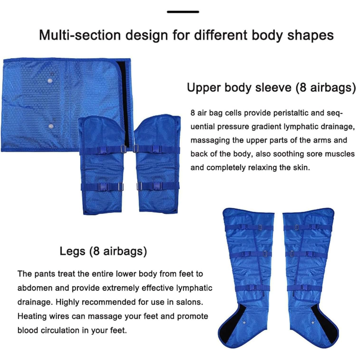Máquina De Masaje De Compresión De Aire, Máquina De Presoterapia Con Drenaje Linfático Y Ondas De Aire, Traje Adelgazante Para Pérdida De Peso Y Relajación Muscular