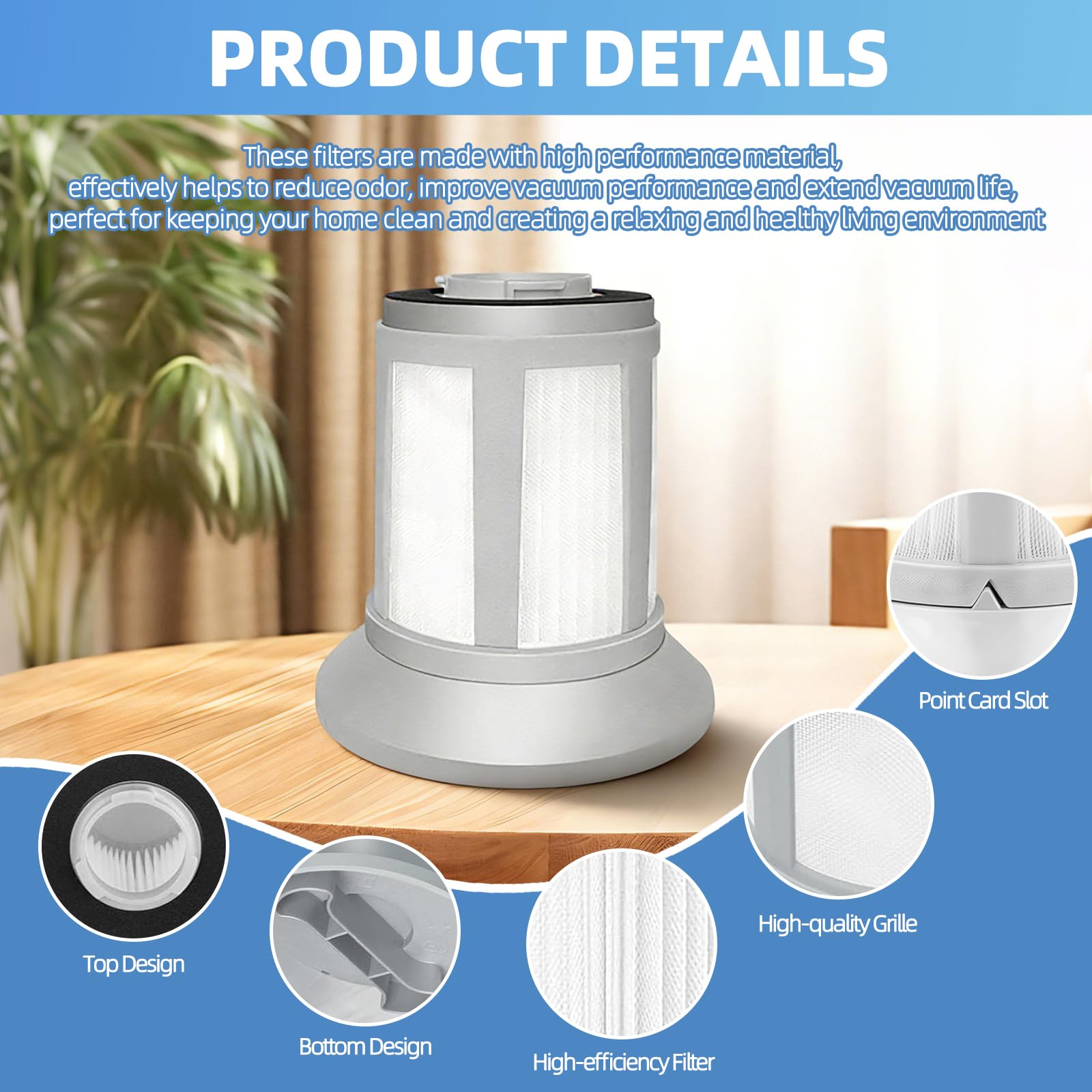 Bissell Zing Vacuum Filters - 4 Pack Replacement -4