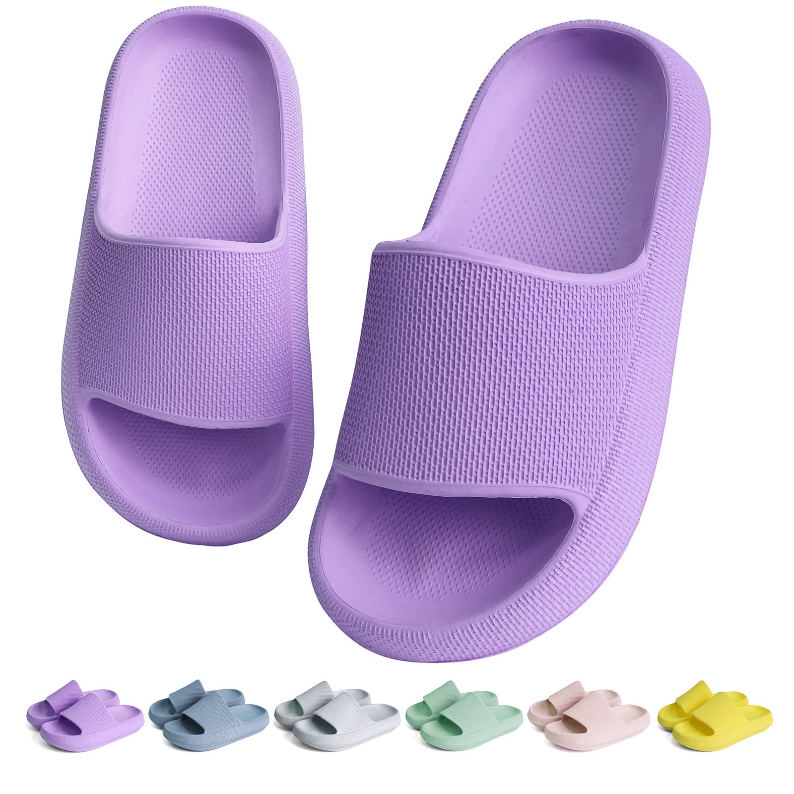 KOUECIKids Cloud Slides Boys Girls Shower Slippers Slip on Slide Sandals Non-slip Summer Beach Pool Shoes