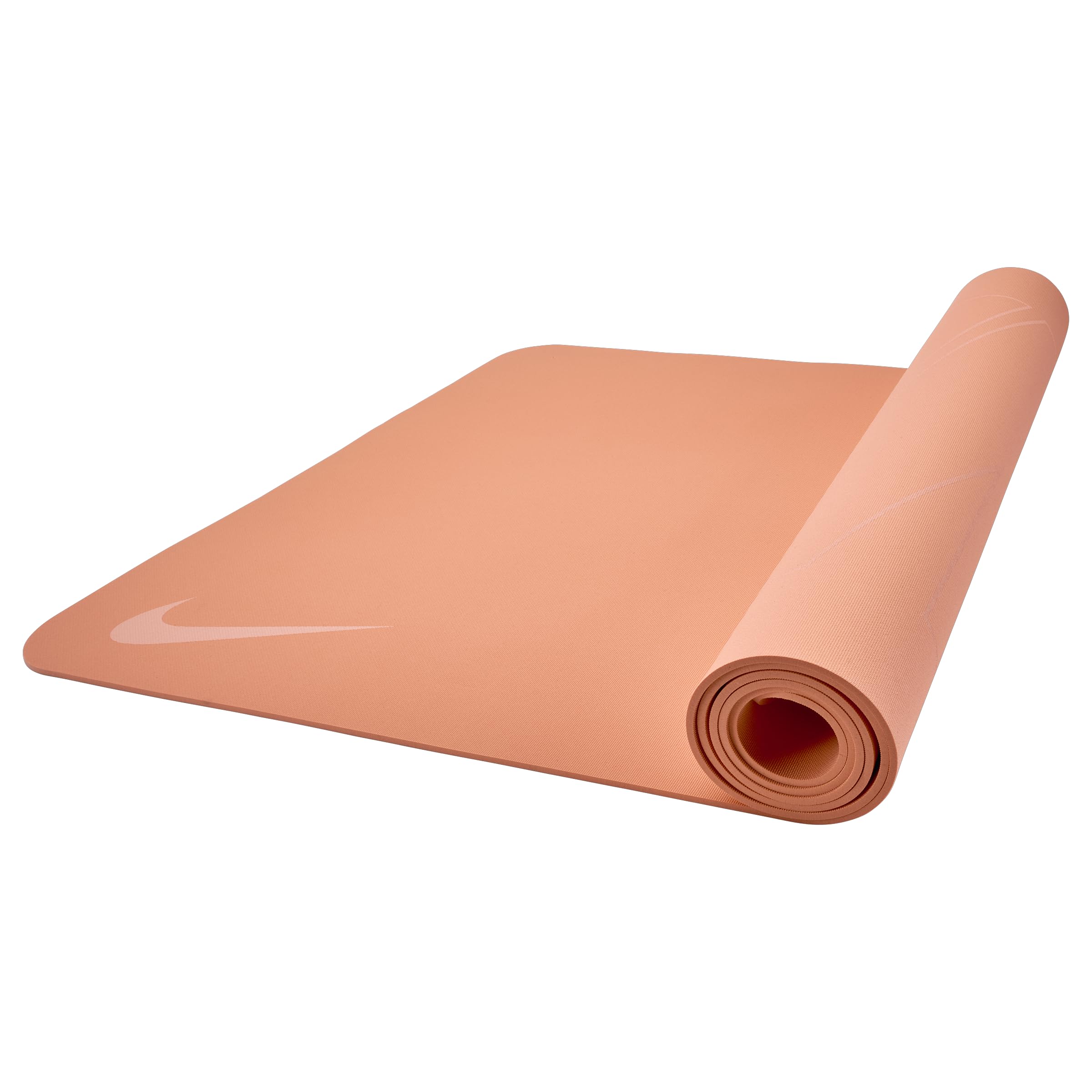 Nike Yoga Mat 4mm Reversible Yogamatte Fitnessmatte Workout Matte rutschfest, Apricot Agate/Washed Coral, 180 x 65cm