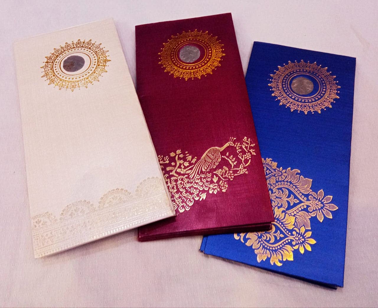 20 Pcs Wedding Gift Envelope with 1 Rupee Coin, Money Cover, Cash Cover