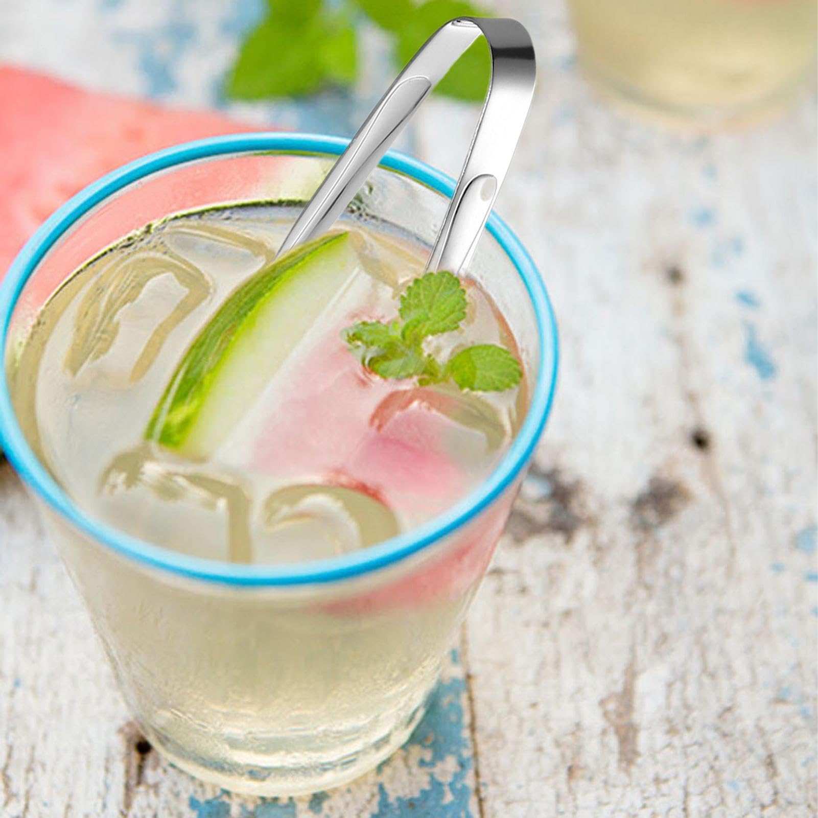 Pinze Mini Per Cubetti Di Zucchero E Ghiaccio - Acciaio Inox, Design Con Rosa, Per Bar E Casa - Foto 8