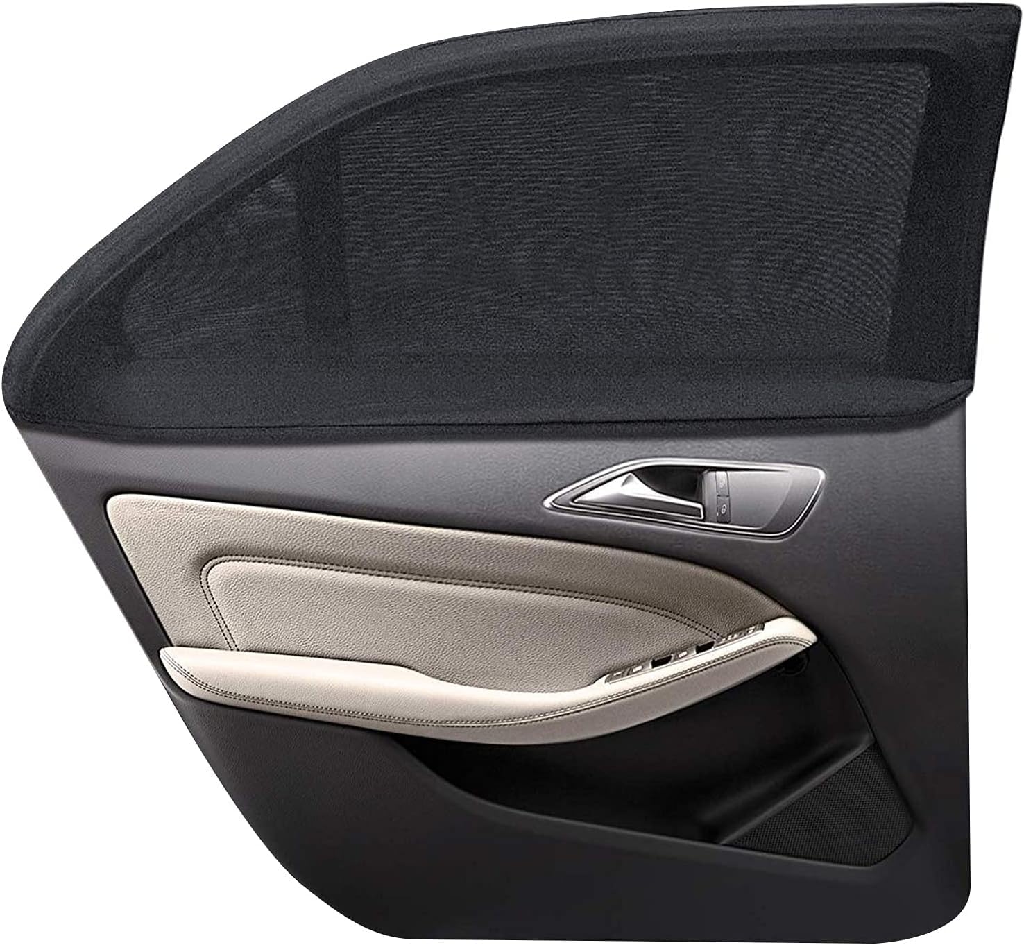 Tendine Parasole Auto,2 Pezzi, Accessori Block Raggi UV Anti-Zanzara, Protegge Bambini e Animali Domestici,Universali Finestrini Laterali (L)