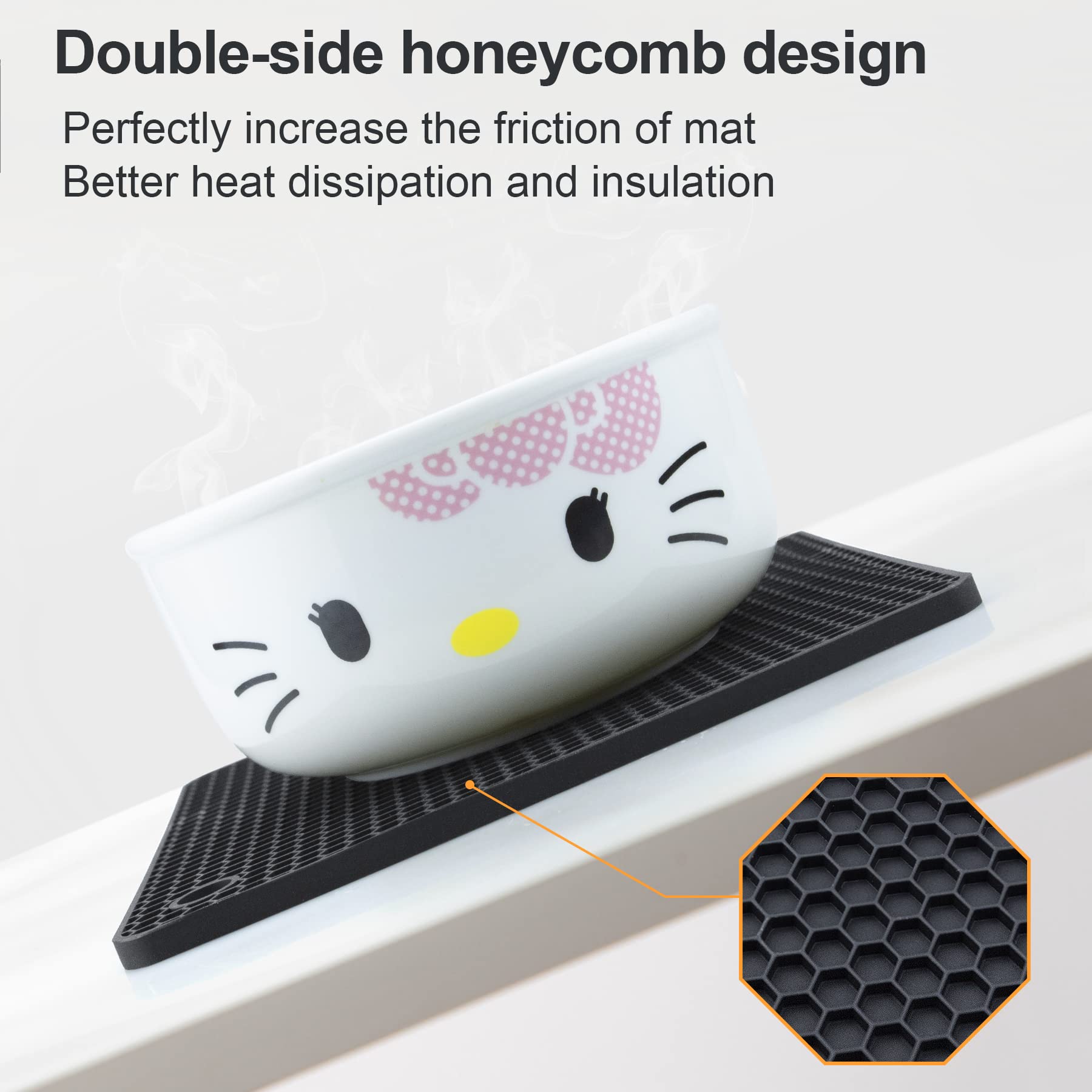 ２枚セット❣️ 鍋敷き マット パット ブルー シリコン 15×15cm 鍋敷き 2枚セット コースター 耐熱皿マット 断熱パッドシリコン