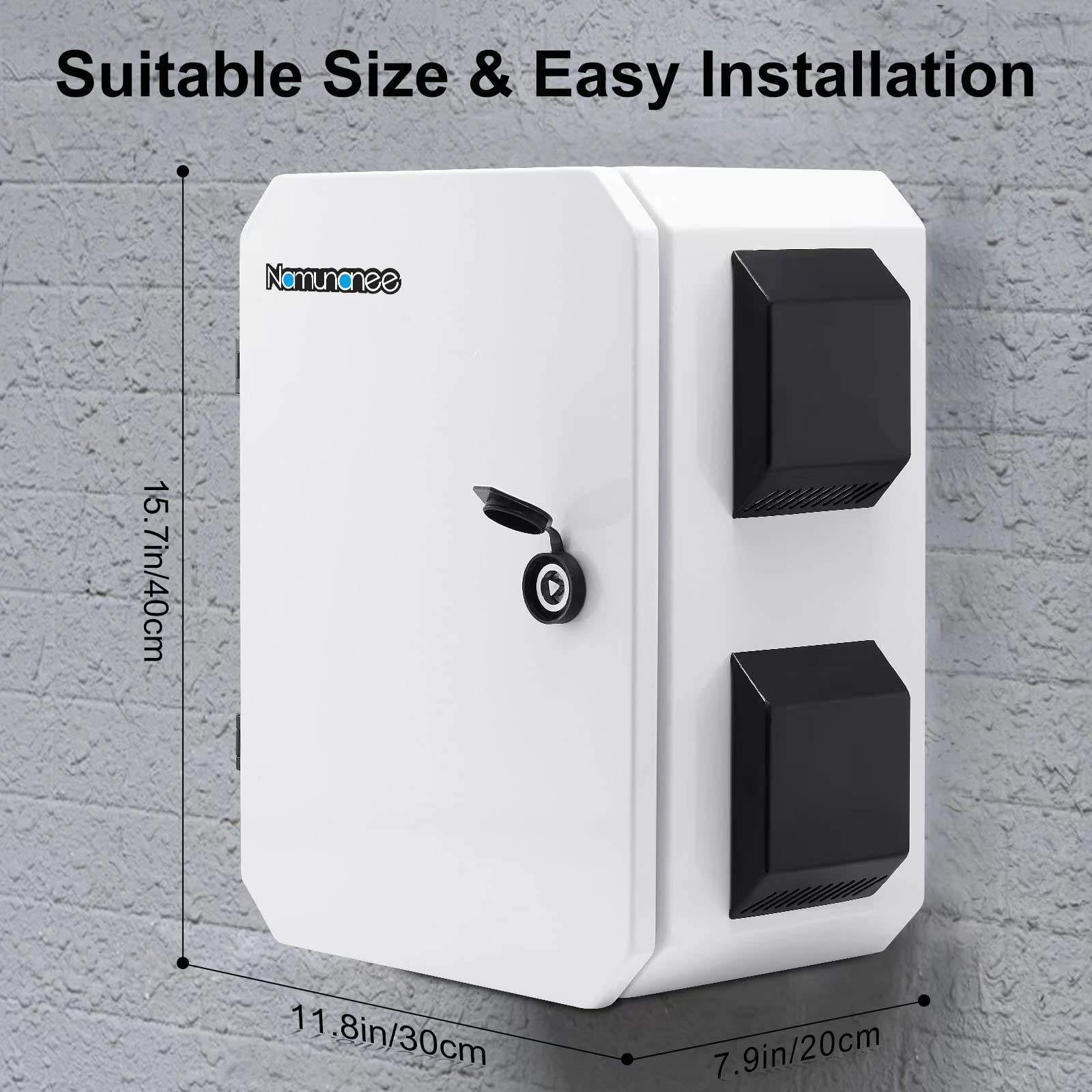 Namunanee Outdoor Electrical Box, ColdRolled Steel Plate, Aluminum