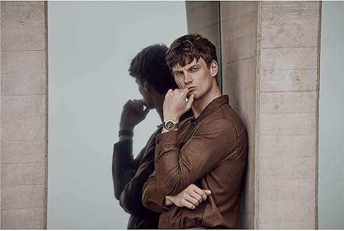 Miniatura 5 de Victorinox Alliance Ø40, esfera gris oscuro, bisel de oro rosa, correa de cuero marrón, Gris, Contemporáneo