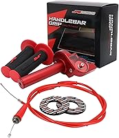 Vista 8 de JFG RACING Conjunto de Acelerador para Motocicleta, 7/8" 22mm Puños de Acelerador de Giro Rápido Con Cable de Acelerador Aleación de Aluminio
