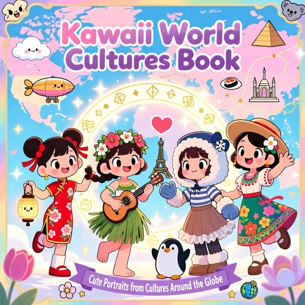 Kawaii World Cultures Book: Cute Portraits from Cultures Around the Globe