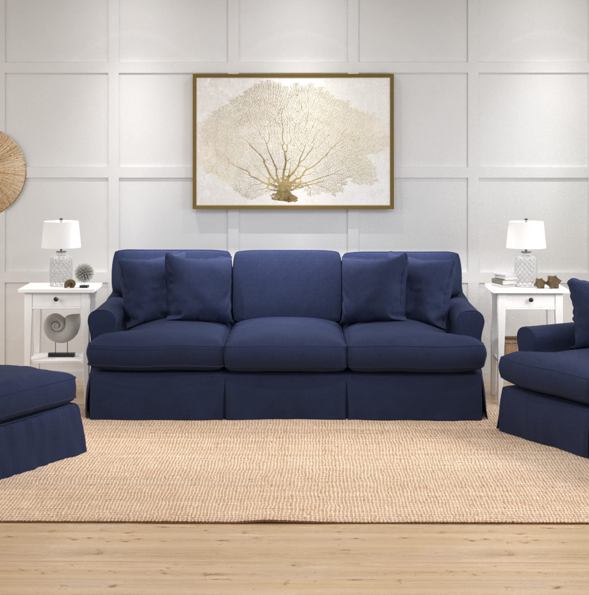 Amazon.com: Sunset Trading Horizon Sofa, Performance Fabric, Navy