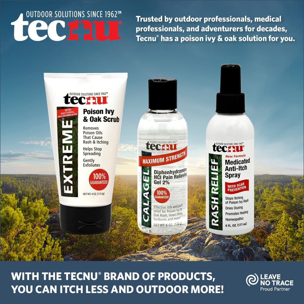 Tecnu Extreme Poison Ivy & Oak Scrub, Poison Ivy Treatment, Removes Poisonous Plant Oils That Cause Rash and Itching