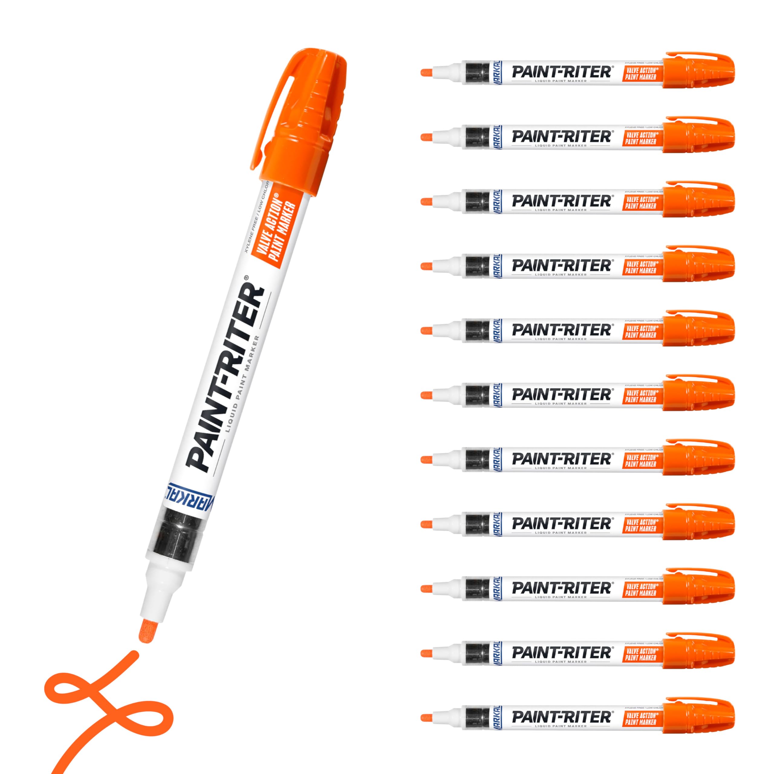 Markal96824 Valve Action Paint Marker with 1/8" Bullet Tip,