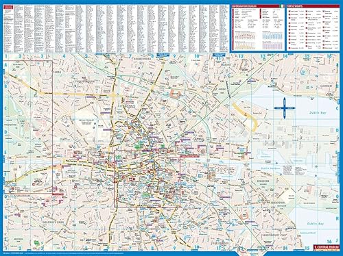 Dublin Laminated Map By Borch (English, Spanish, French, Italian And German Edition) #TOP5