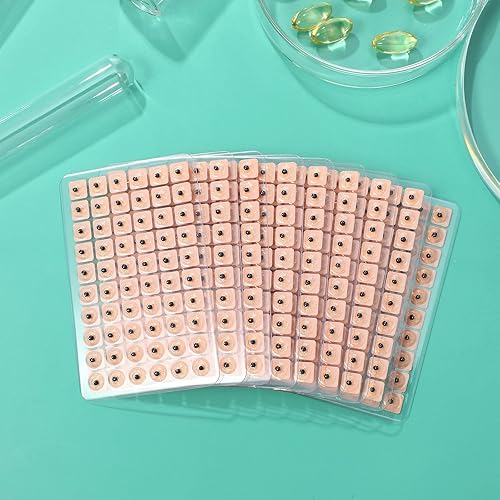 Miniatura 9 de ROSENICE 600 unidades de semillas de acupuntura Vaccaria desechables para prensas de oído, kit de acupresión de semillas de oído multicondición (10