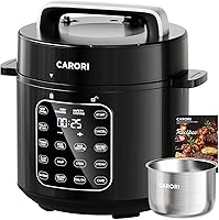 Vista 16 de Olla a Presión Eléctrica 12 en 1 de 1200W de 8Qt, Olla a Presión de Acero Inoxidable, Olla Arrocera de Cocción Lenta Vaporera Saltear, Máquina