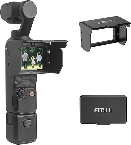 FitStill Cubierta para parasol de pantalla compatible con DJI OSMO Pocket 3, plegable, portátil, LCD, antirreflejos, accesorio para visera solar