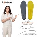 FOVERA Arch Support Gel Insoles for Men & Women – Premium Soft Shoe Insoles with Massaging Gel Technology, Micro-Shock Absorption, Breathable Fabric Top, for Walking, Running & Daily Wear gallery image