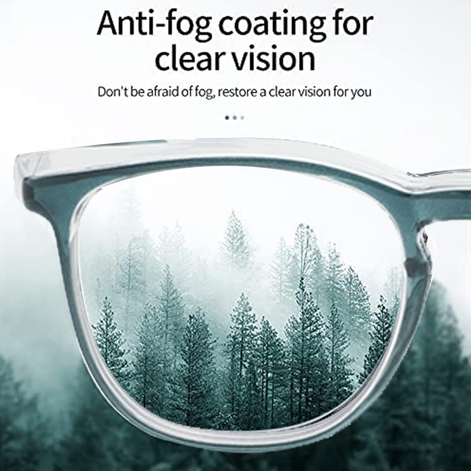 Gafas de seguridad para hombres, mujeres, enfermeras, antivaho, elegantes, cómodas, con protectores laterales, protección ocular para adultos
