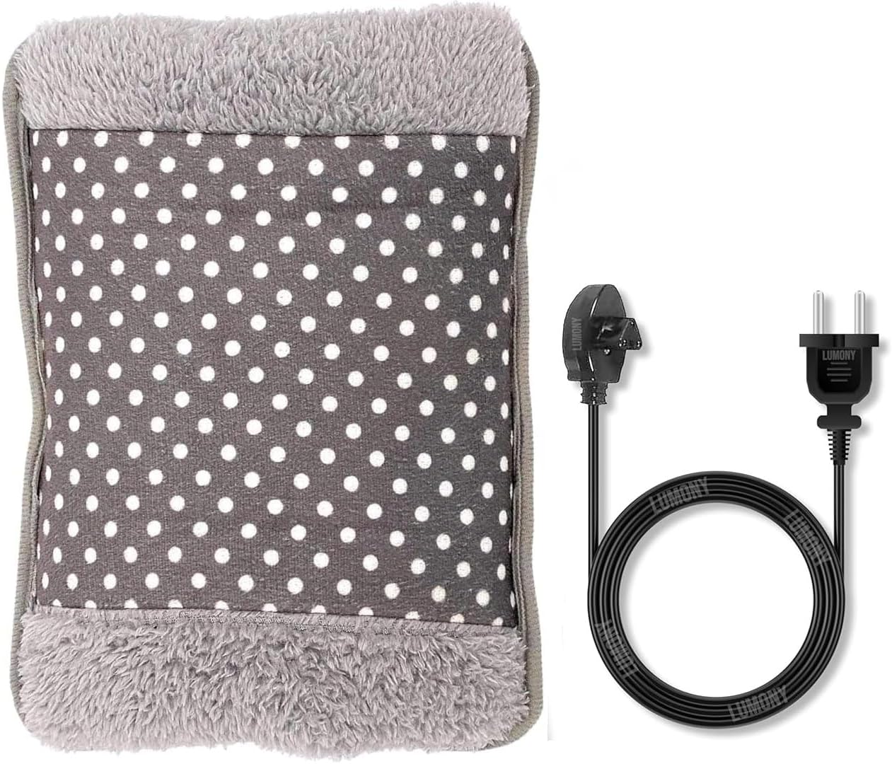 Hot Water Bag LUMONY® Heating Bag Gel hot Water Bag hot bags for pain relief hot water bags electric hot pack heat pad electric for pain relief electric heating pad for back pain Men & Women with Charging Cord-Multicolour (Velvet Bag)