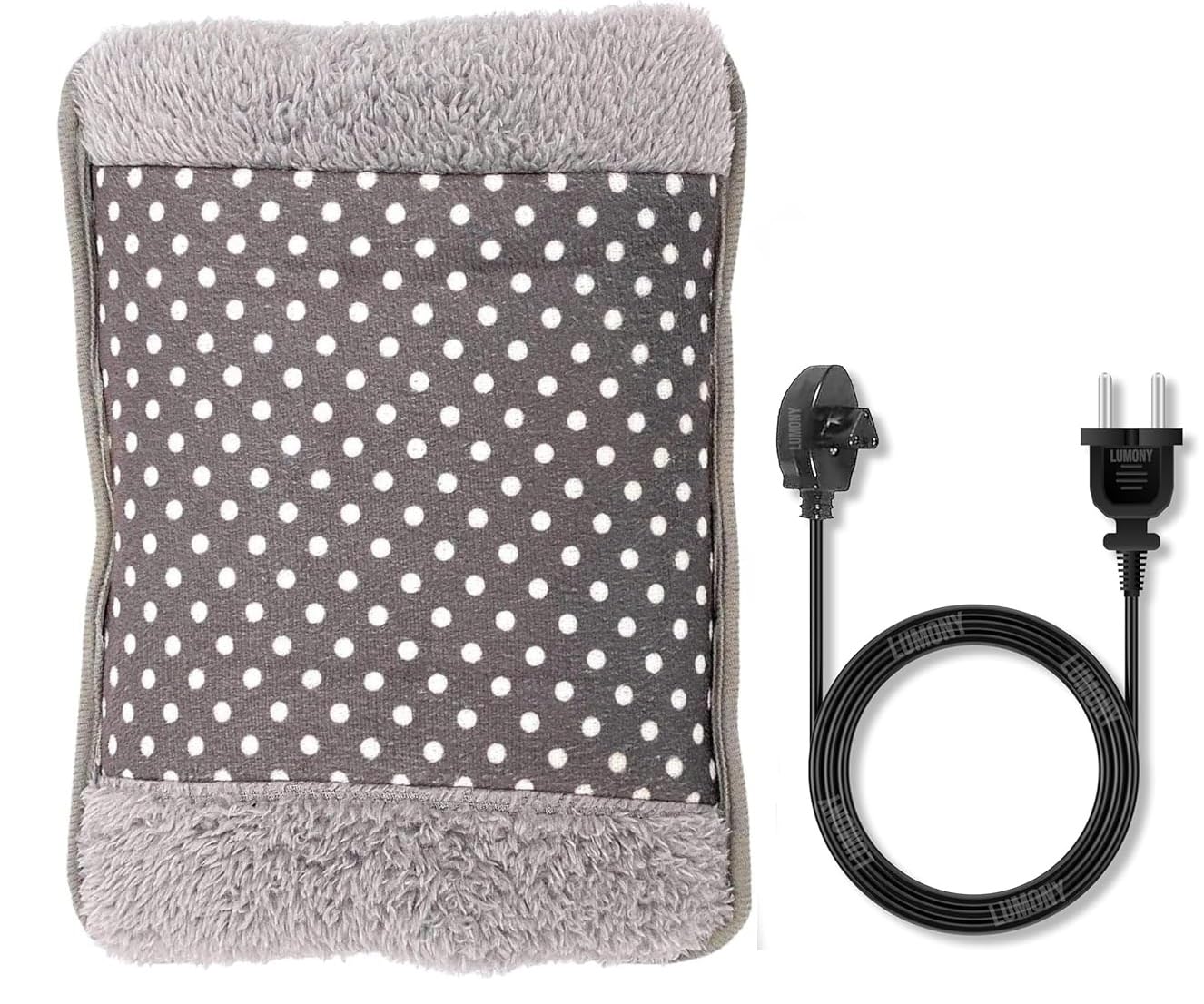 LUMONY Hot Water Bag Care Heating Bag Gel For Pain Relief Heat Pad Electric For Pain Relief Electric Heating Pad For Back Pain Men & Women With Charging Cord(Multicolour)(Velvet Bag)