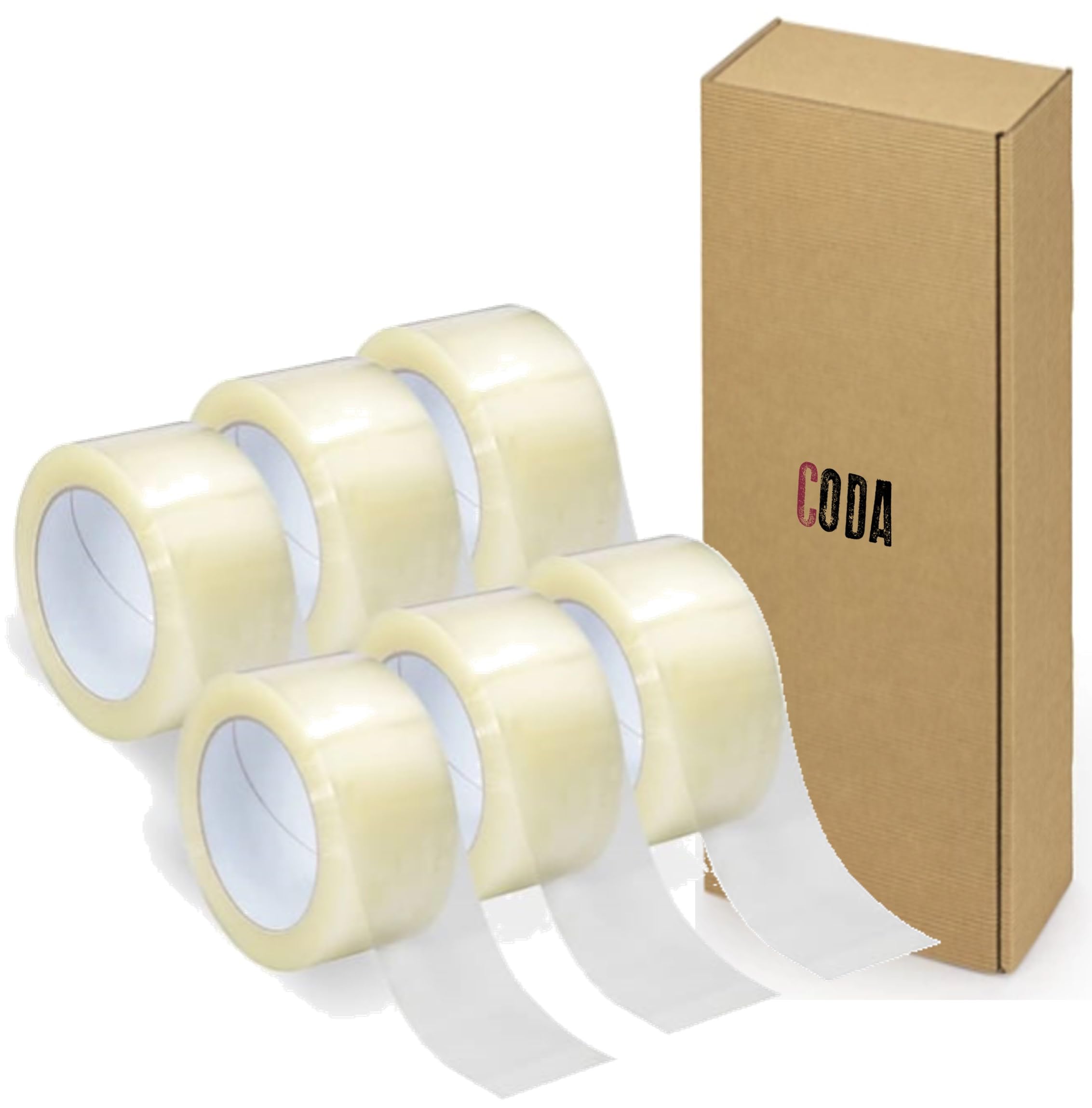 Cosecha Privada Cintas XL Adhesivas - 132 m - CODA - Rollo Precinto Doble Longitud - Precinto Transparente Universal para Embalar, Sellar y Empaquetar Resistente al Desgarro y a los Rayos UV (36)