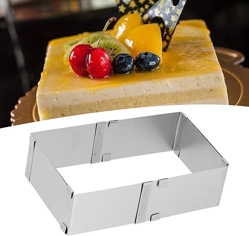 Miniatura 4 de Yosoo Mousse Mousse de acero inoxidable galletas retráctiles pastel cocina bricolaje hornear herramientas retráctil pastel (01)