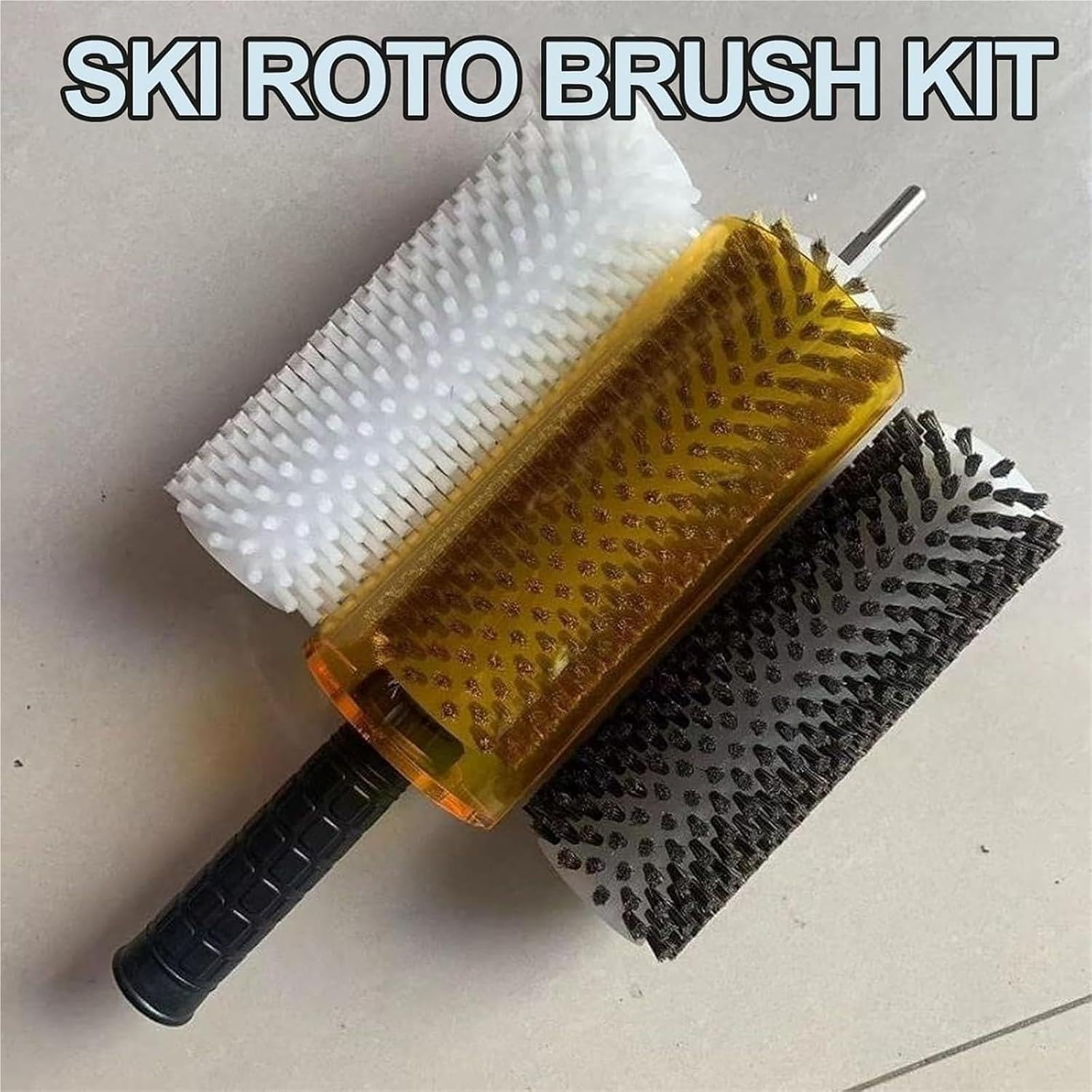 Kit de brosse Roto de Ski, axe de poignée de brosse Roto 150mm/200mm/300mm