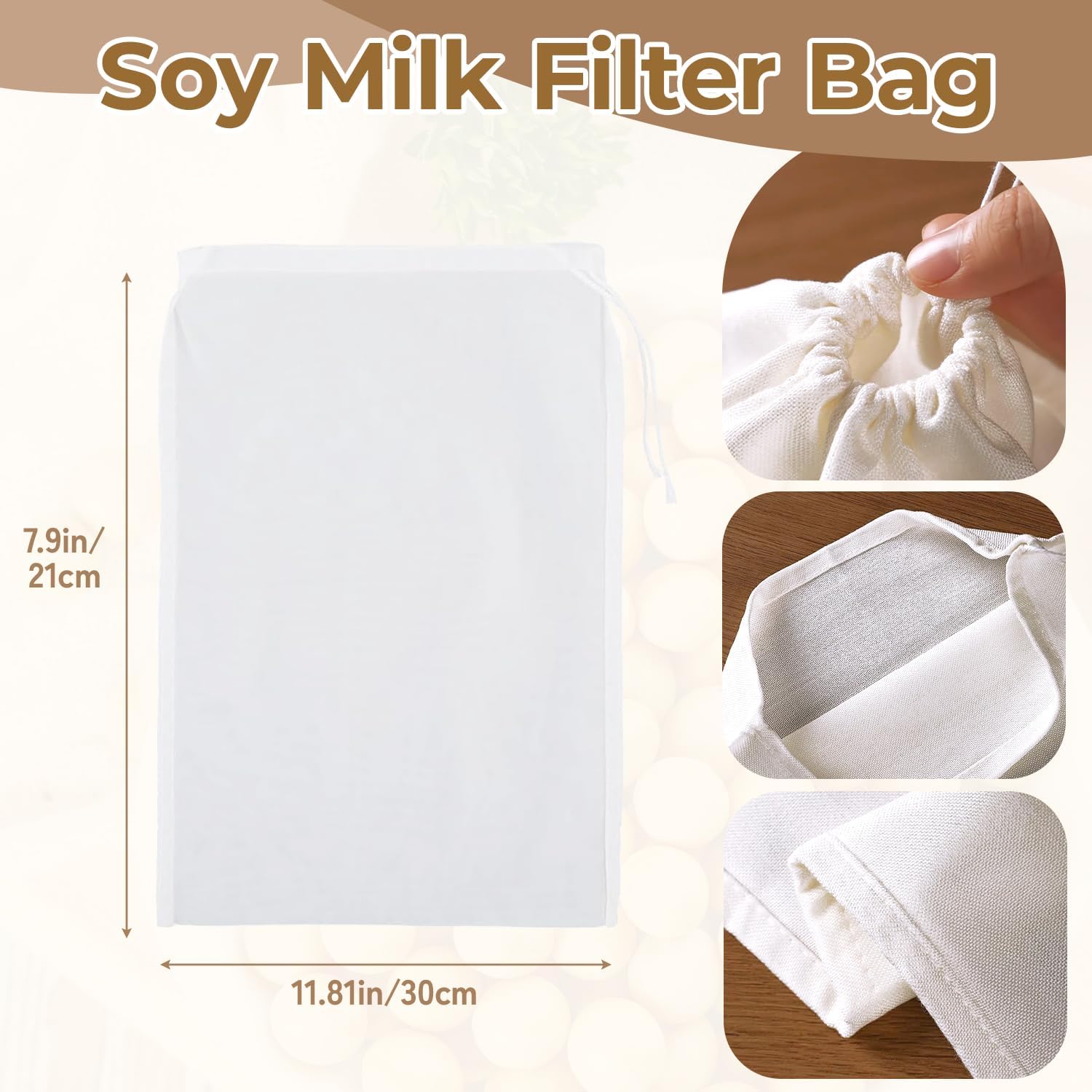4PCS Nut Milk Bag,8x12'' 100 Mesh Fine Mesh Cheese Cloth,Nylon Cheesecloth Bags for Straining,Multiple Usage Reusable Juice Strainer,Suitable for Straining Fruit Coffee Tofu Yogurt Tea (100 Mesh)