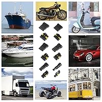 Vista 6 de MUYI 763PCS conectores de cable impermeables 1/2/3/4/5/6 Pin Kit de conectores de alambre macho y hembra con extractor de clavija