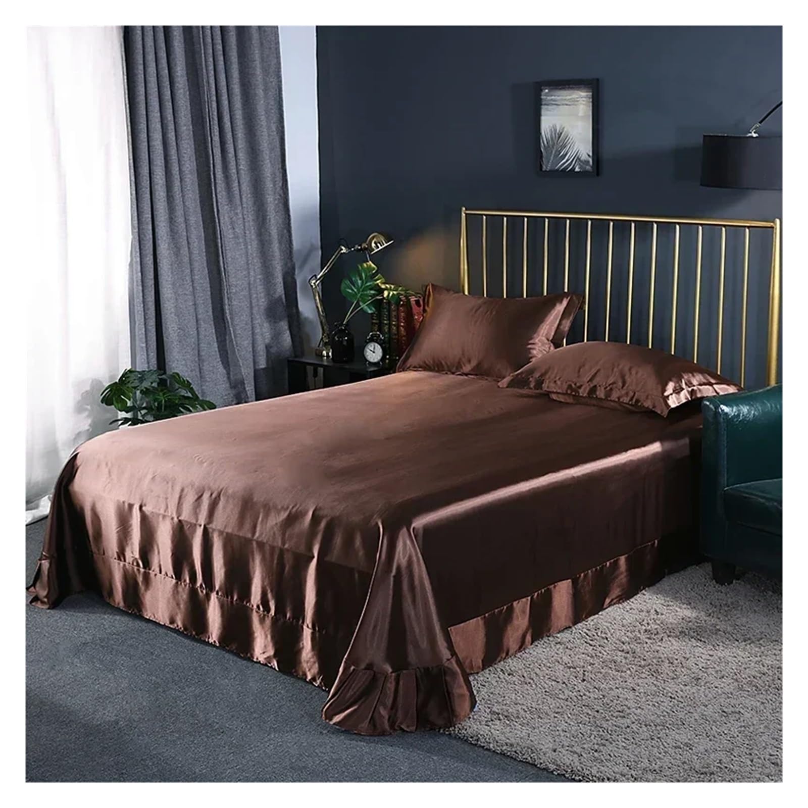 Drap de lit en soie pour transformer votre chambre en suite d'hôtel