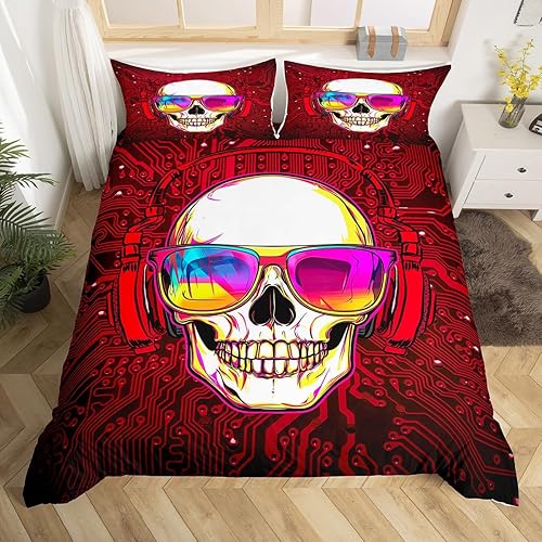 Miniatura 15 de Juego de funda de edredón de estilo japonés, tamaño King, diseño de grulla de cerezo con estampado de grulla para niños, niñas y mujeres, decoración