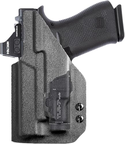 Miniatura 2 de Kydex IWB - Funda para Glock 43 x 48 Mos Sig Sauer P365 P365XL con Streamlight Sub TLR-7 500 lúmenes linterna de luz de pistola