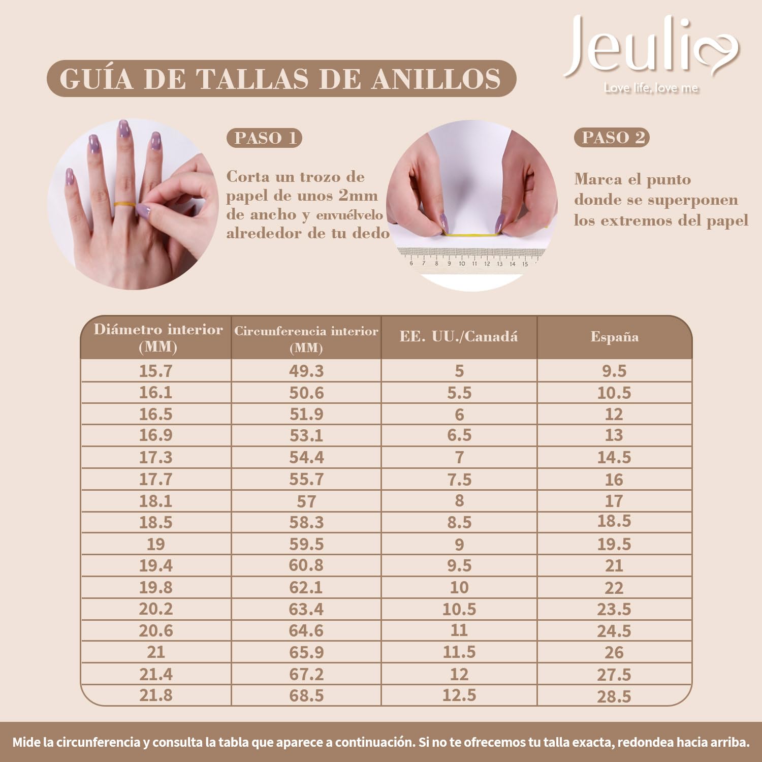 Jeulia Anillos de plata de ley 925 con milgrain de corte redondo para mujer, anillos de compromiso de aniversario con estuche para joyas, para mujeres y niñas