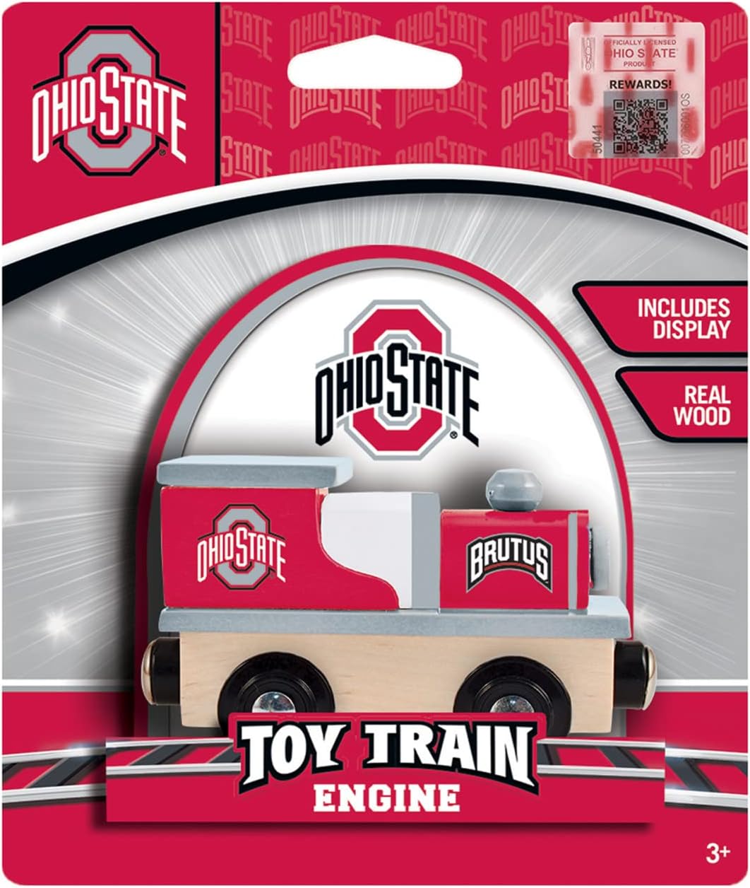 MasterPieces NCAA Ohio State Buckeyes Real Wood Toy Train Engine