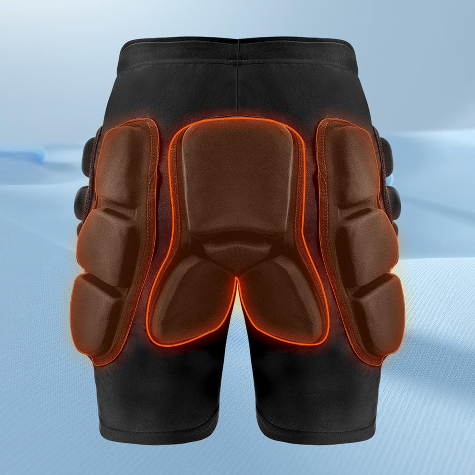 Générique Padded Shorts de Protection pour Homme avec Coussinets EVA Absorbant Les Chocs Taille Ajustable Matériau Respirant Adaptés à La Pratique du Vélo du SK, M