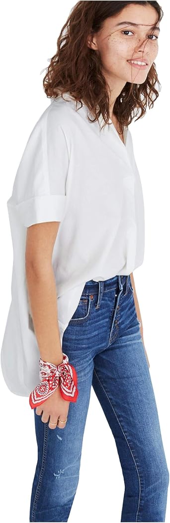 Madewell Courier Button Back Shirt 