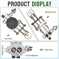 Vista 2 de LOCOPOW Go Kart Cilindro maestro de freno hidráulico para 150cc 90cc 110cc 125cc 200cc 250cc Go Kart Buggy Sunl BMS Kandi Roketa Kazuma Kinroad ATV