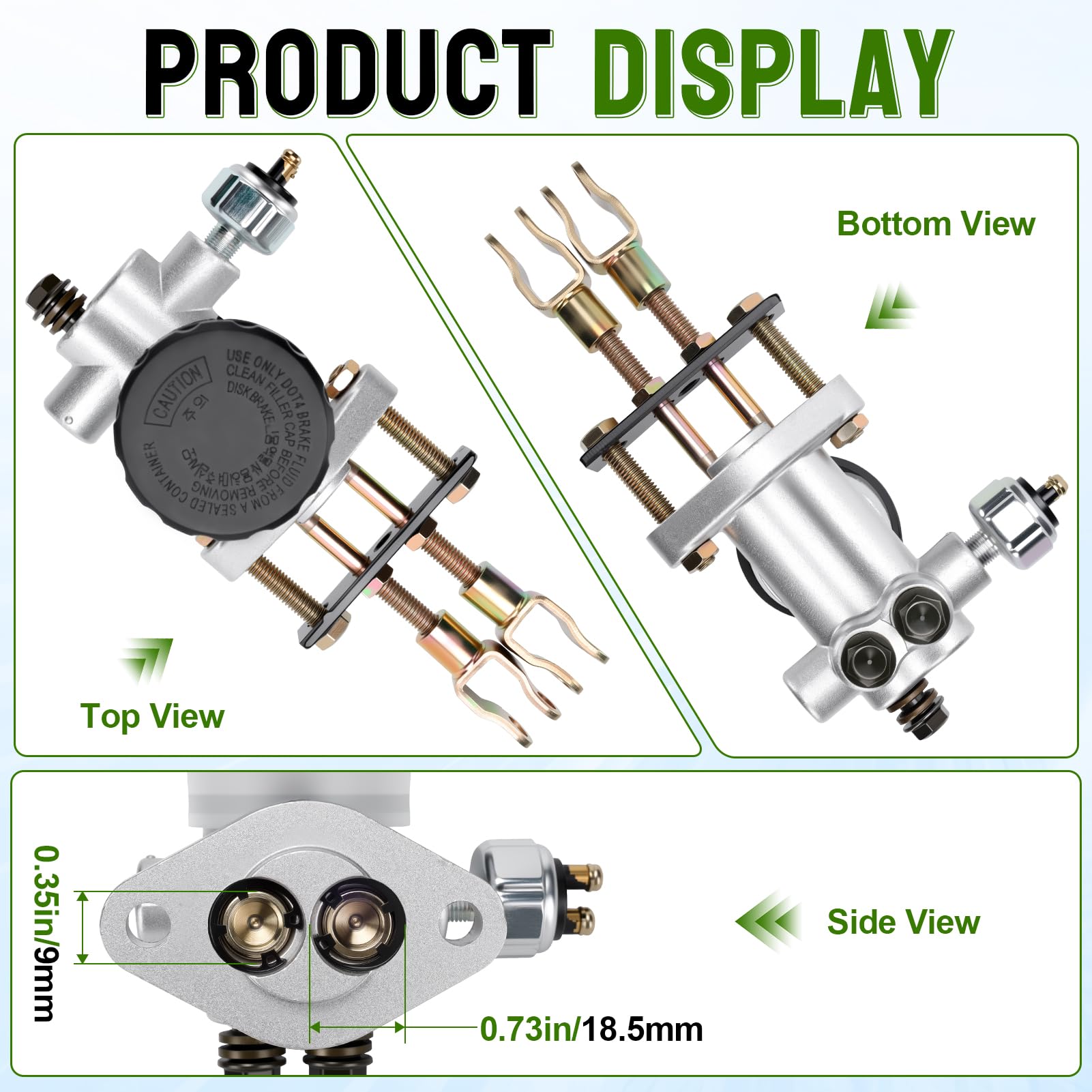 Amazon.com: LOCOPOW Go Kart Hydraulic Brake Master Cylinder for