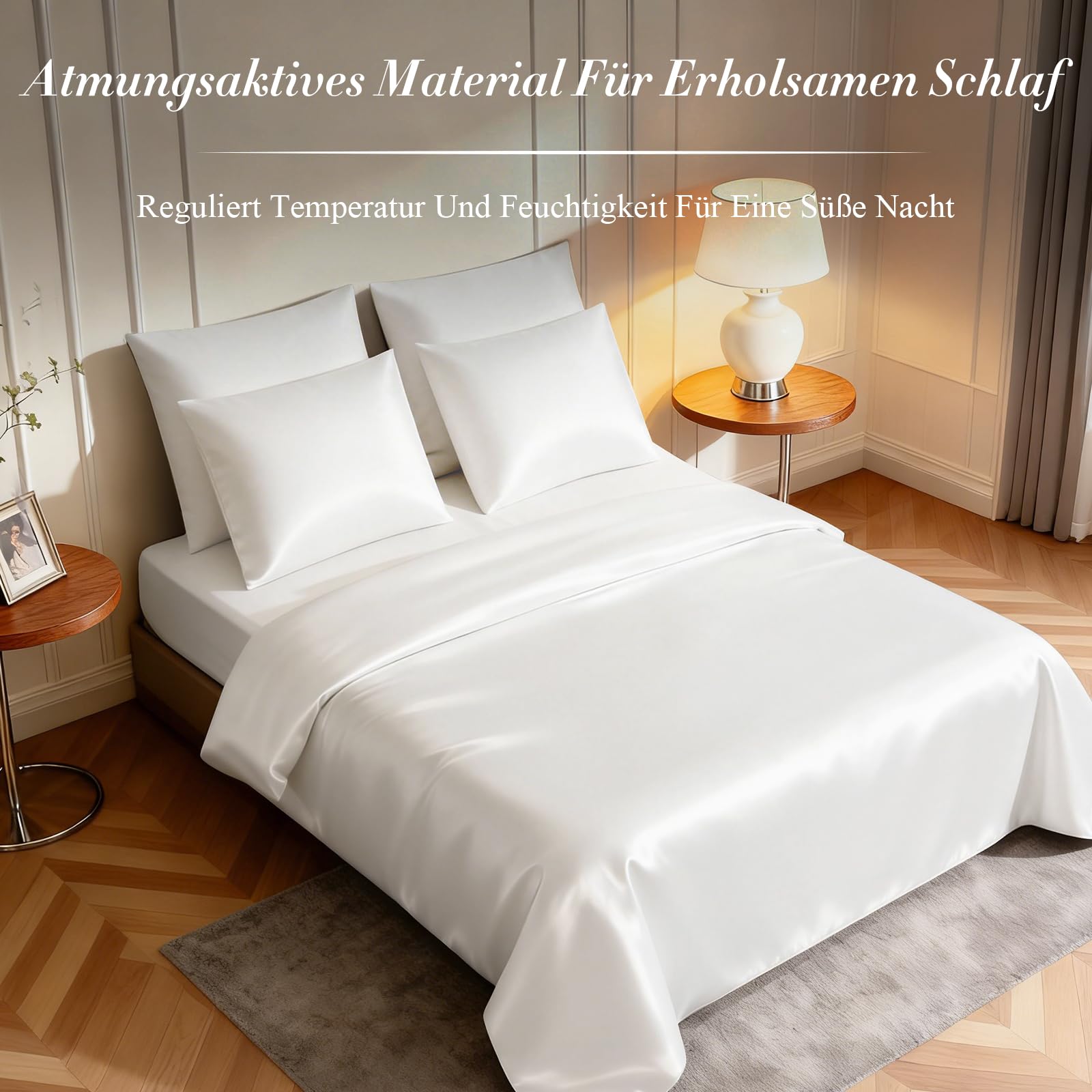 Juego de ropa de cama 100% Tencel Lyocell, (1 x 155 x 220 cm + 1 x 80 x 80 cm, suave, hipoalergénica y libre de ácaros, adecuada para todas las estaciones, con cremallera, sostenible, color