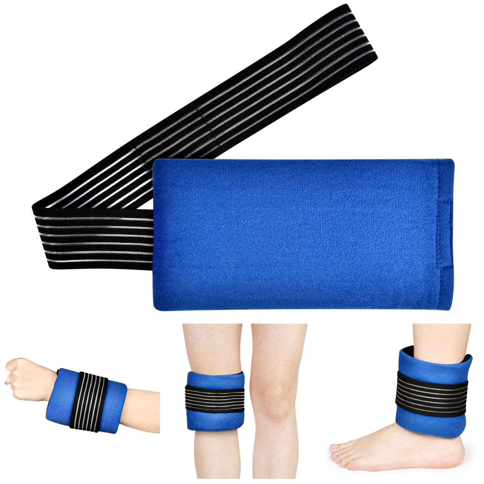 ACWOO Knie Kühlpads, Wiederverwendbare Gel Kühlpack Groß zu Knieschmerzen Lindern, Kalt Warm Kompresse Kühlkissen für Knieersatzoperationen