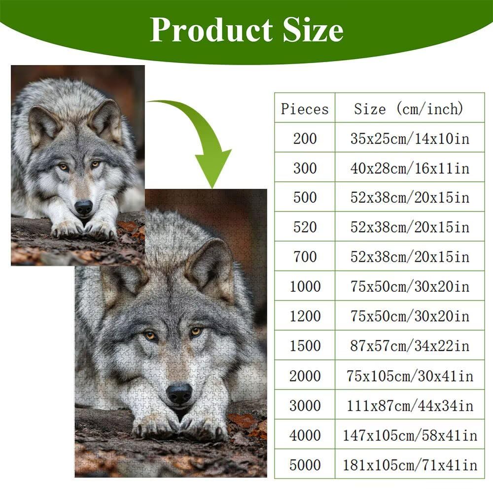 5000 Pezzi Puzzle Adulti - Animale & Animale - Fabbricazione in Legno Robusto (Forma Classica) - Decorazione Murale con Poster - Prodotto Riservato ad Adulti e 14 Anni in Su (181x105cm) P3#1171