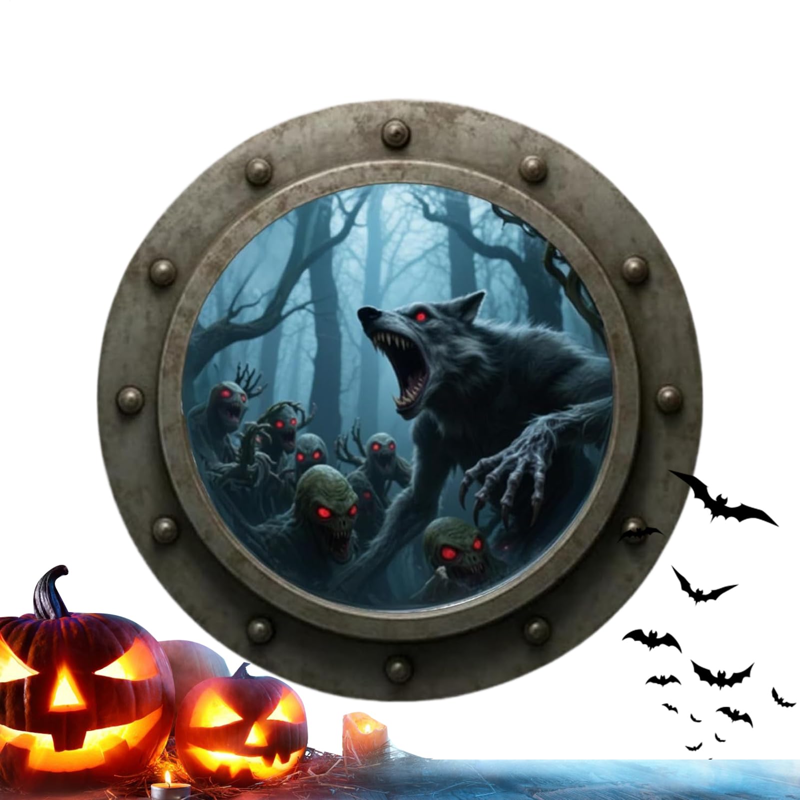 Vaisseau Fantôme Vintage pour Masquer un Mur Vide à Halloween - 8