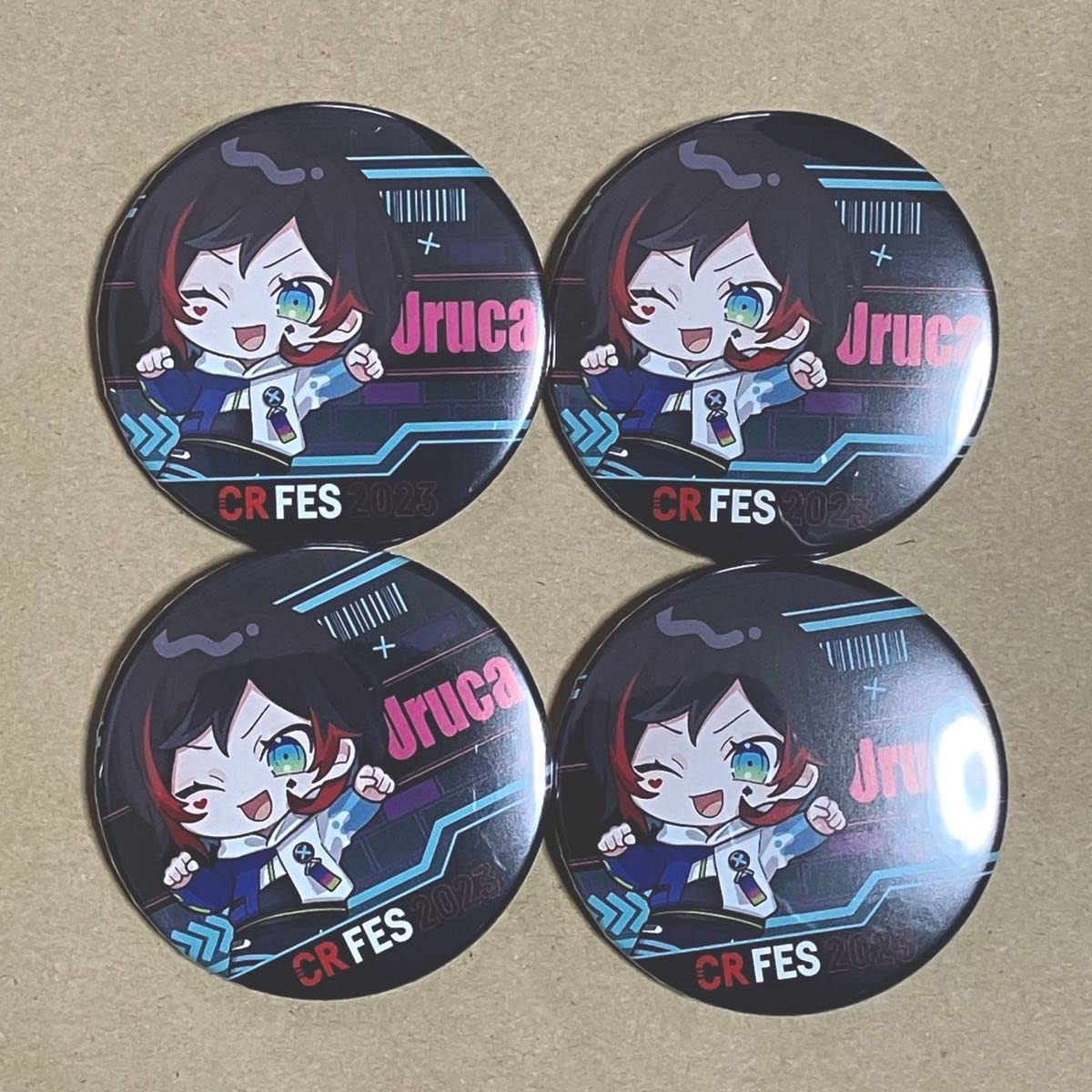Amazon | CRフェス 缶バッジくじ うるか 4個 18種ランダム Uruca 缶 