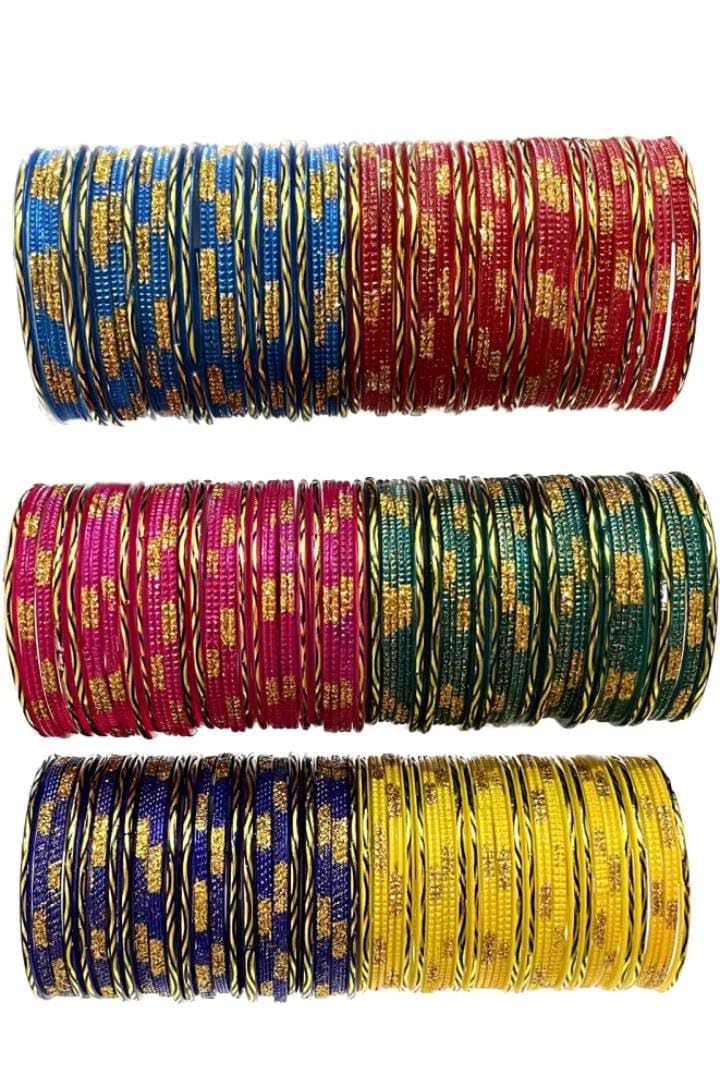 Madhav Enterprises Multicolor Glass BAngles set for women And Girls (Pack of 144) (multicolor-1, 2.4) (B0CS3228M7) Amazon Price History, Amazon Price Tracker
