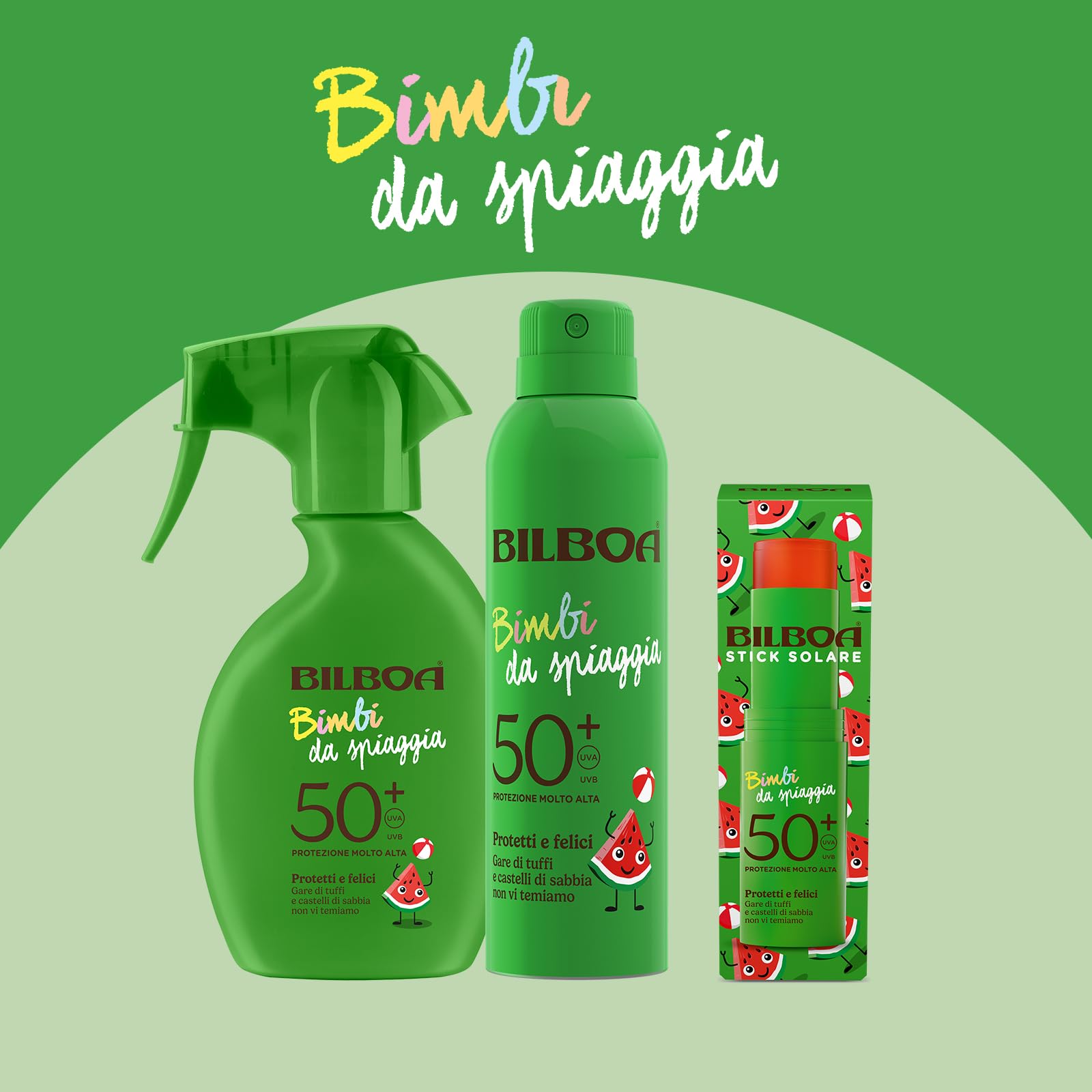 Bilboa Bimbi da Spiaggia Stick Solare SPF 50+ per Bambini Protezione Solare 10 ml