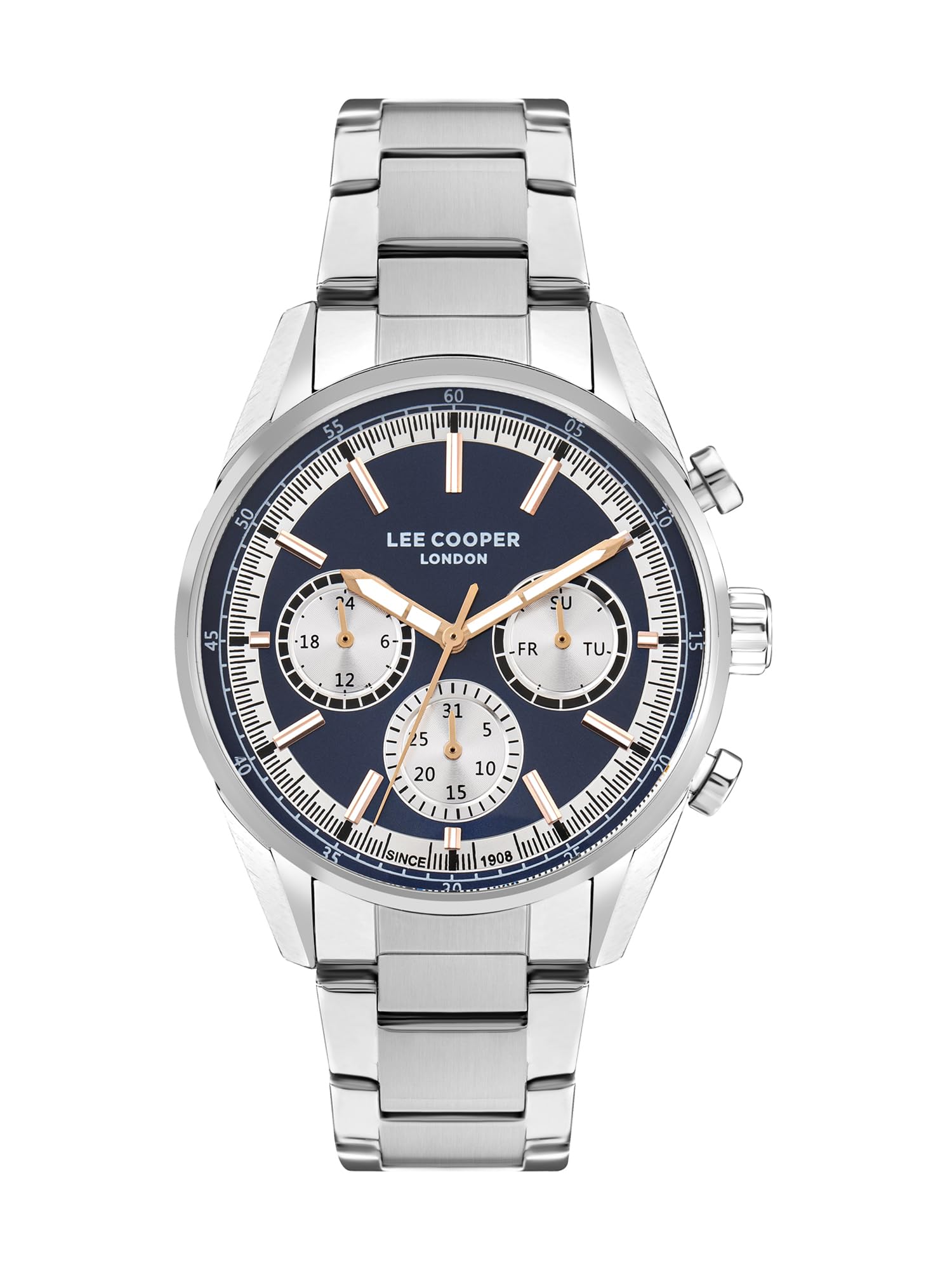 Lee Cooper Multifunction Blue Round Dial Men's Watch - LC07986.390