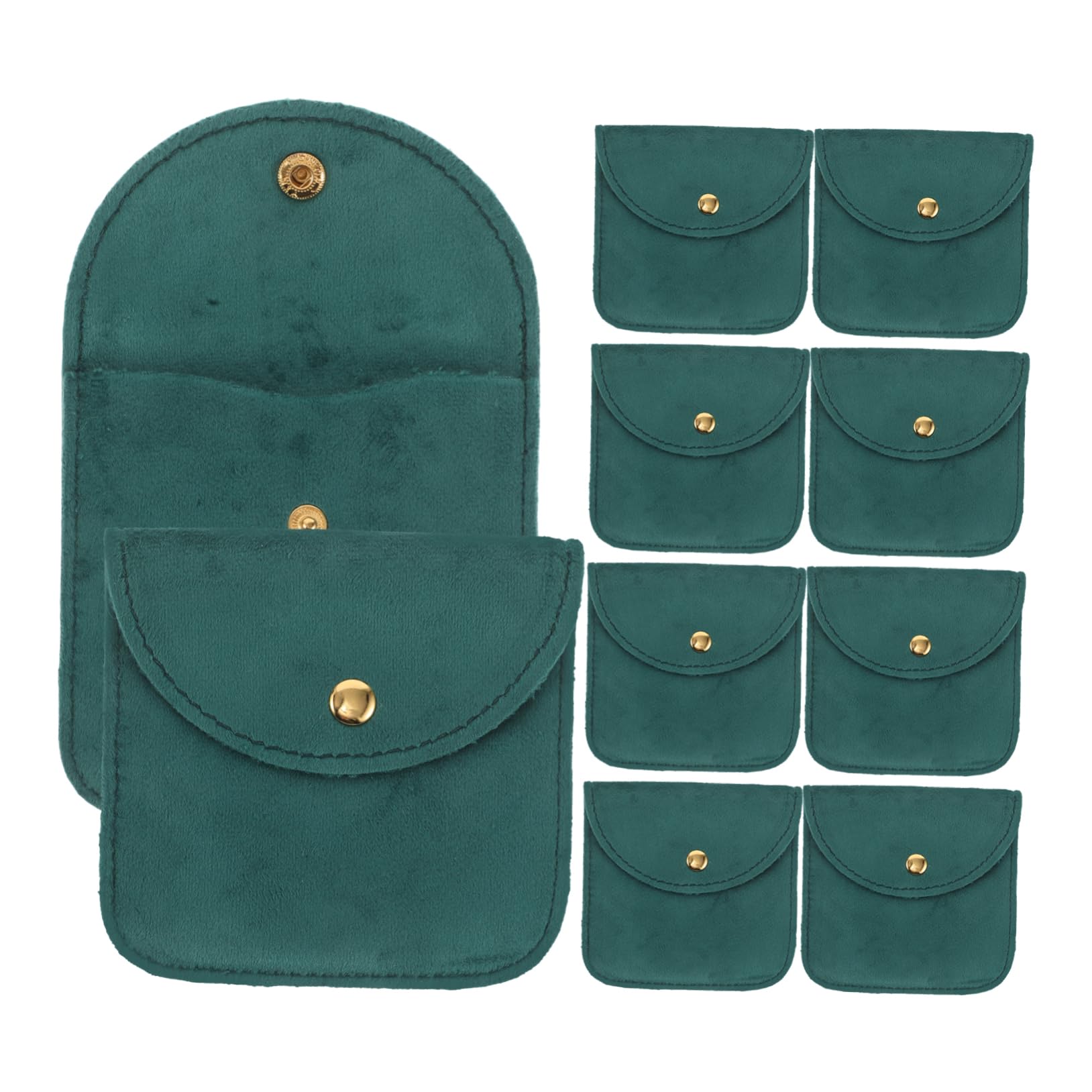 Yardenfun Jewelry Pouch Set 10pcs Mini Travel Pouch Soft Velvet Watch Storage Bag Bangle Bag Small Jewelry Organizer for Women