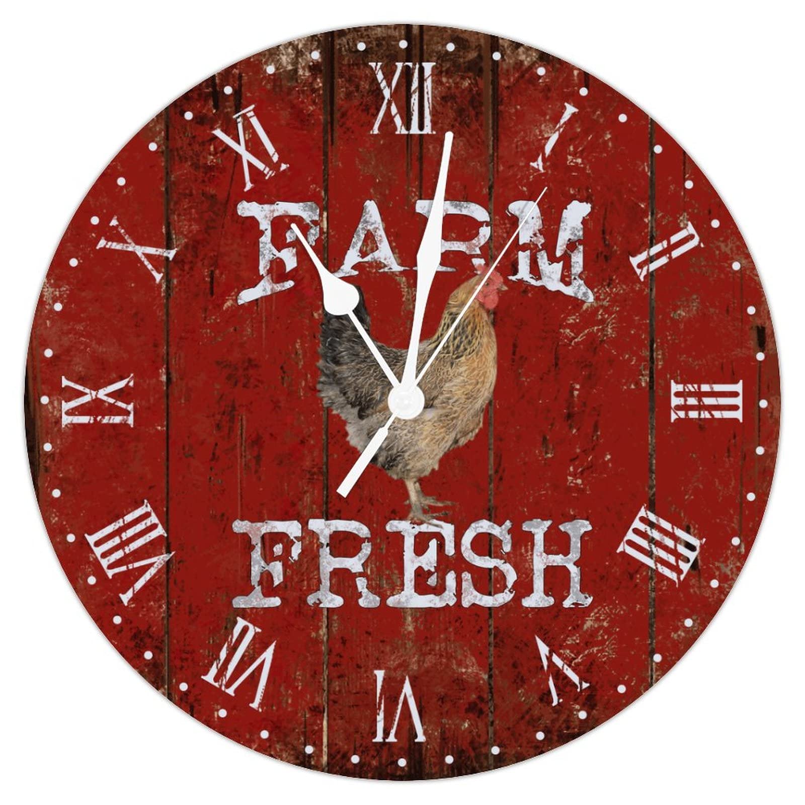 Horloge murale de style campagnard : cadeau d'anniversaire pour fermier