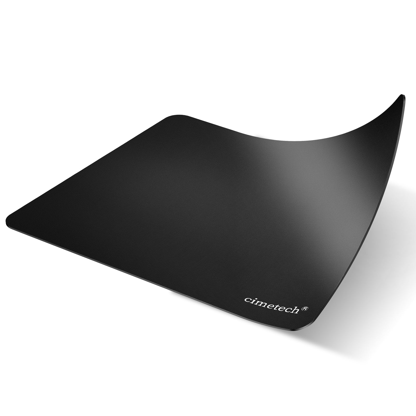 cimetech Alfombrilla Ratón,Mouse Pad,Fibra Extrafina Alfombrilla para Computadora con Base de Goma Antideslizante, para Ratón con Cable o Inalámbrico PC/Mac, 23x18x0.1cm, Ultradelgado Negro
